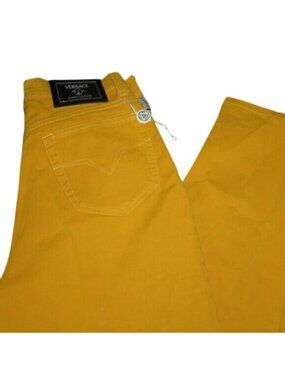 Versace Jeans Couture Straight Leg Cotton Jeans Pants 30 44 Italian US 8